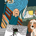 Bunte Hunde