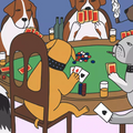 Bunte Hunde