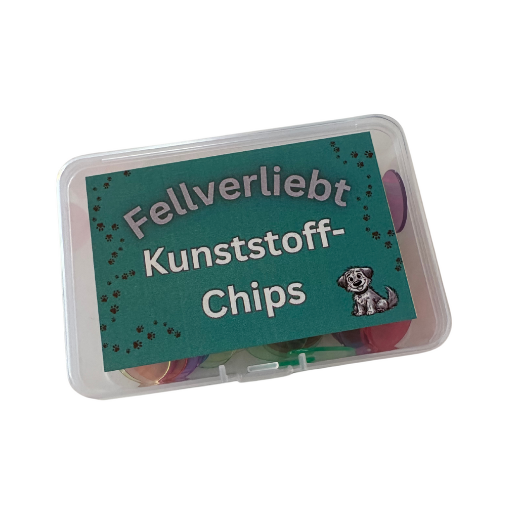 Kunststoff-Chips transparent